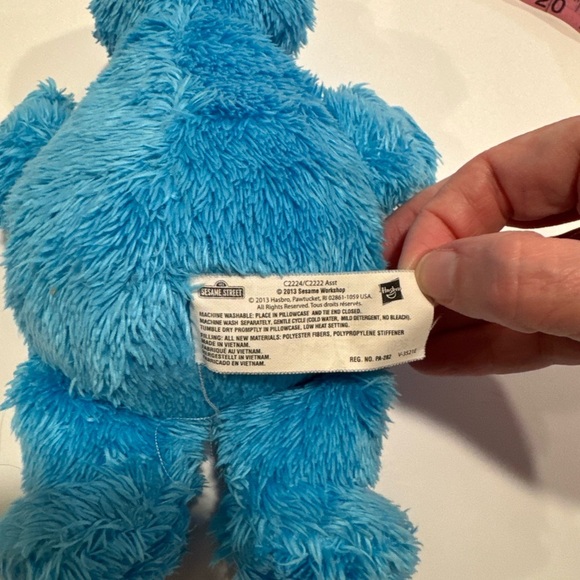 Sesame Street Cookie Monster Blue Stuffed Toy Soft Plush Doll 9.5” - Picture 6 of 6